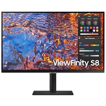 ⁦SAMSUNG 27" ViewFinity S8 4K IPS TypeC90W & RJ45 Monitor⁩ – תמונה ⁦2⁩
