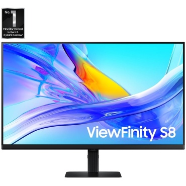 ⁦SAMSUNG 32" ViewFinity S8 S32D800UBM 4K IPS TypeC90W & RJ45 Monitor⁩ – תמונה ⁦2⁩