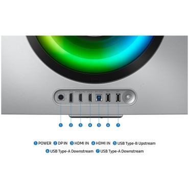 ⁦SAMSUNG 34" SMART OLED Odyssey G8 S34DG852SM 175Hz/0.03ms⁩ – תמונה ⁦3⁩