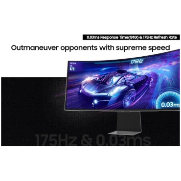 ⁦SAMSUNG 34" SMART OLED Odyssey G8 S34DG852SM 175Hz/0.03ms⁩ – תמונה ⁦4⁩