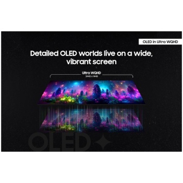 ⁦SAMSUNG 34" SMART OLED Odyssey G8 S34DG852SM 175Hz/0.03ms⁩ – תמונה ⁦5⁩