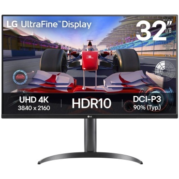 ⁦LG 32" 4K UHD HDR Monitor with Adjustable Stand and Speakers⁩ – תמונה ⁦2⁩