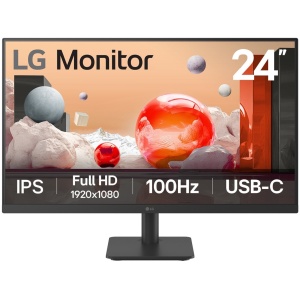 LG 24" IPS FHD Monitor with USB-C (65W PD)