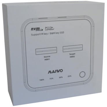 ⁦Maiwo K3016P Dual-bay USB3.2 Gen2 Type-C to NVMe M.2 SSD⁩ – תמונה ⁦3⁩
