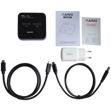 ⁦Maiwo K3016P Dual-bay USB3.2 Gen2 Type-C to NVMe M.2 SSD⁩ – תמונה ⁦4⁩