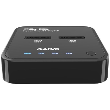 ⁦Maiwo K3016P Dual-bay USB3.2 Gen2 Type-C to NVMe M.2 SSD⁩ – תמונה ⁦9⁩