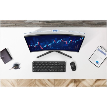 ⁦SAMSUNG 32" Essential S3 FHD Curved Gaming 100Hz/D-Sub/HDMI⁩ – תמונה ⁦6⁩