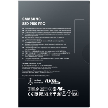 ⁦SAMSUNG SSD 9100 PRO 1TB  PCle 5.0 M.2 NVMe⁩ – תמונה ⁦3⁩