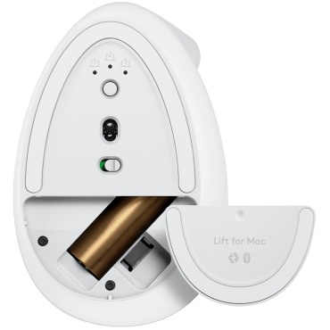 ⁦Logitech Lift For Mac Vertical Ergonomic Mouse Off-white⁩ – תמונה ⁦6⁩