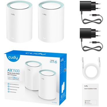 ⁦MESH SYSTEM AX1500 Wi-Fi 6 M1500 (2-Pack) Cudy⁩ – תמונה ⁦3⁩