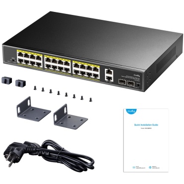 ⁦SWITCH 24-PORT Gigabit PoE+300W GS1026PS2 Cudy⁩ – תמונה ⁦3⁩