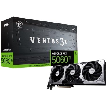 ⁦MSI GeForce RTX 5060 Ti 16G VENTUS 3X OC⁩ – תמונה ⁦6⁩