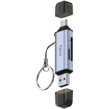 ⁦CUDY UH200 2-In-1 USB 3.0 Card Reader⁩ – תמונה ⁦4⁩