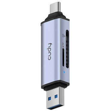 ⁦CUDY UH200 2-In-1 USB 3.0 Card Reader⁩ – תמונה ⁦5⁩