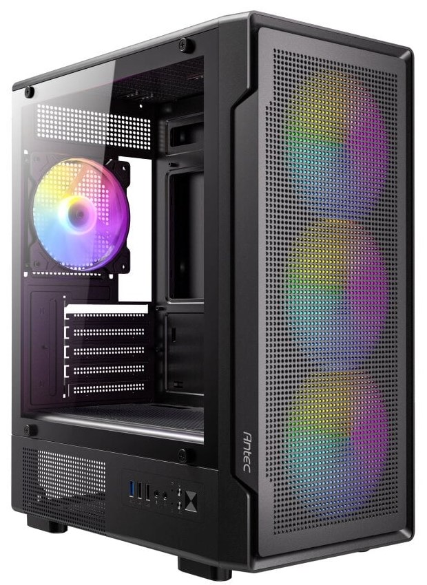 CASE ANTEC VX300M ARGB Black Mini-Tower 4x120mm Fan Include – תמונה 2