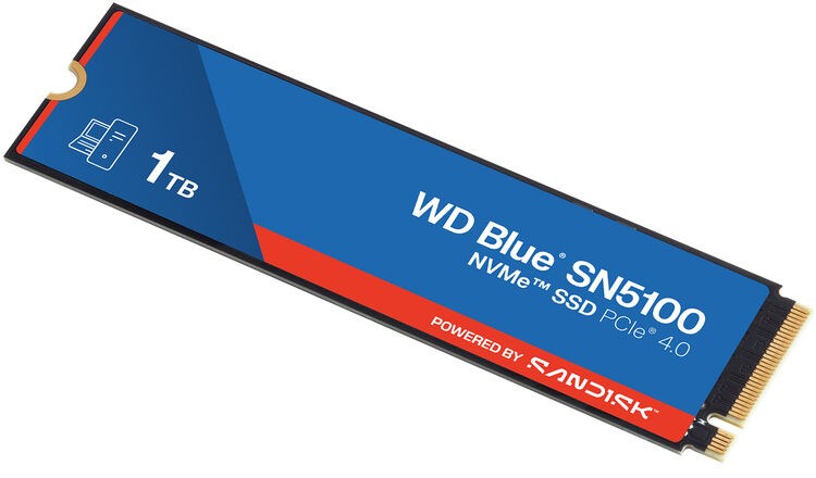 WD SSD 1TB M.2 PCIe 4.0 x4 2280 SN5100 Blue – תמונה 5