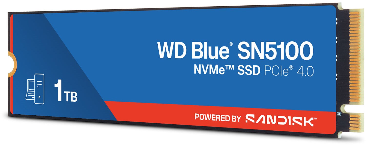WD SSD 1TB M.2 PCIe 4.0 x4 2280 SN5100 Blue – תמונה 6