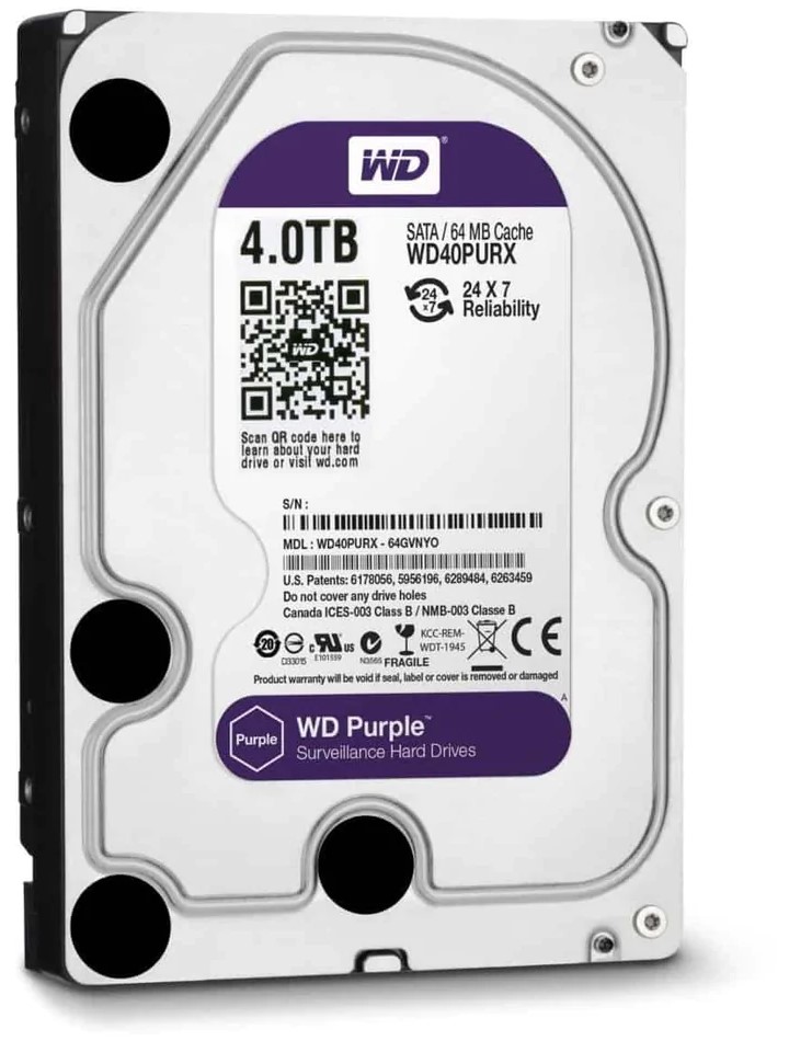 4TB 256MB SATA III/PURZ PURPLE WD – תמונה 4