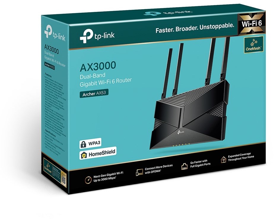 ROUTER ARCHER AX53 AX3000 WI-FI 6 TP-LINK – תמונה 3