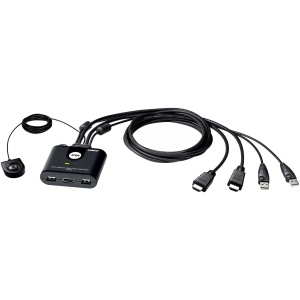 2-Port USB FHD HDMI Cable KVM Switch