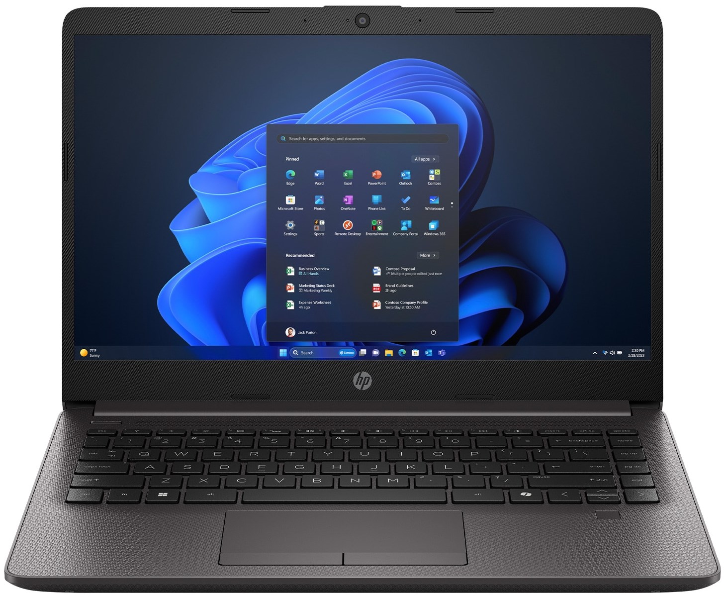 HP 240R G9 14" i5-1334U/16GB (1x16)/512GB SSD/FD/Dark Silver – תמונה 2