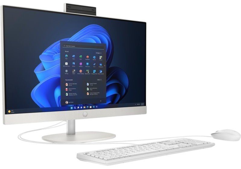 HP AIO ProOne 240 G10 24" FHD i5-1334U/16GB (1X16)/512SSD/DOS/WIFI/ WHITE/3Y – תמונה 5