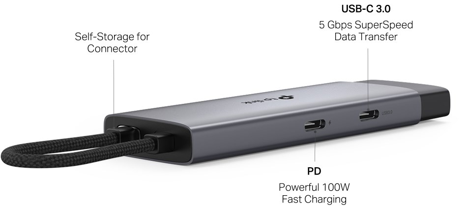 TP-Link UH5020C 5-in-1 1XHDMI 1XUSB-C PD 1XUSB-A – תמונה 10