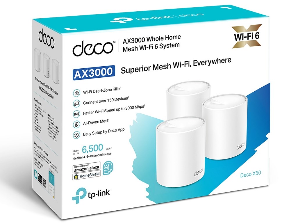 ACCESS POINT DECO X50 AX3000 MESH 3 PACK TP-LINK – תמונה 3