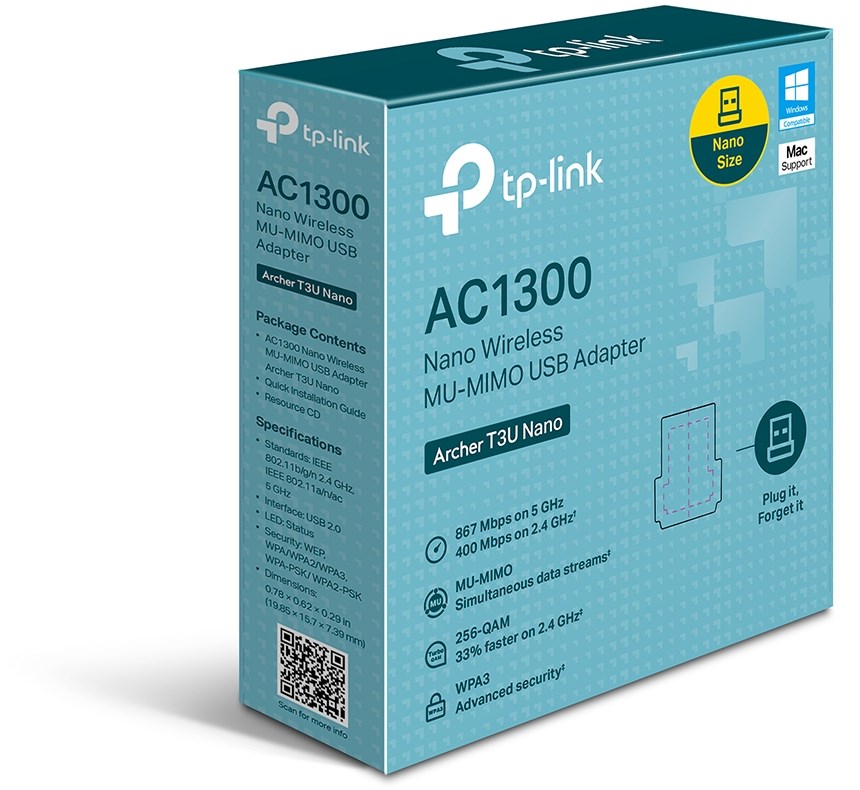 WIRELESS USB Archer T3U Nano AC1300 TP-LINK – תמונה 3