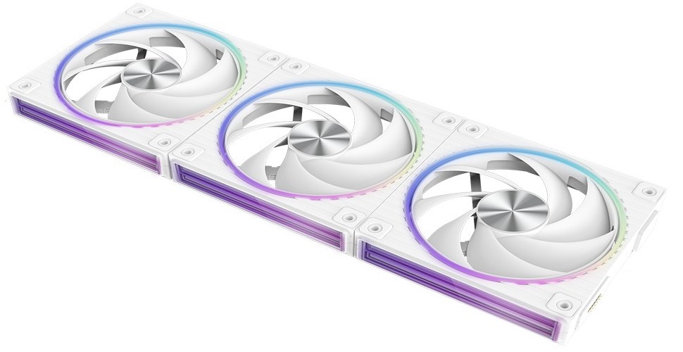 ZALMAN ZM-DF120 A3 WHITE 120mm Daisy Chain Fan, PWM, 3Pack – תמונה 6