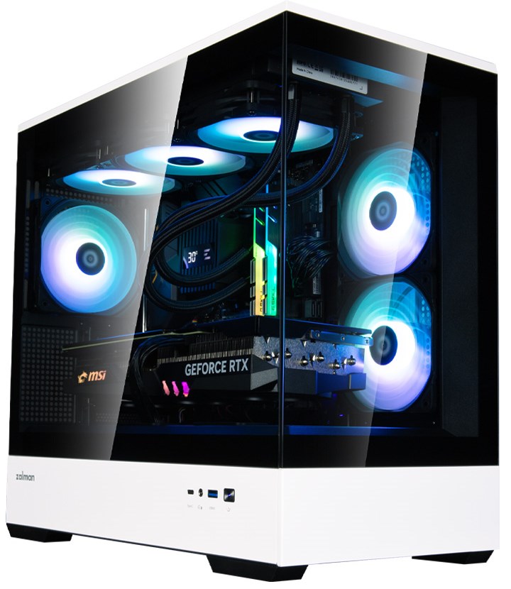 ZALMAN P30 BW mATX Mini Tower PC Case, ARGB Fanx3 (GA) – תמונה 9