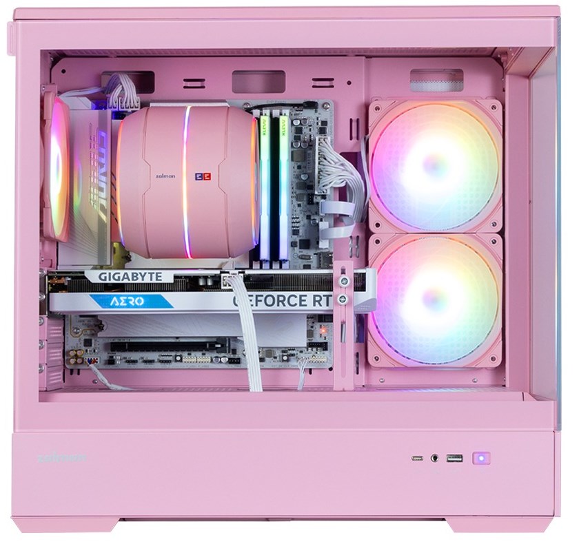 ZALMAN P30 BW mATX Mini Tower PC Case, ARGB Fanx3 (GA) COPY – תמונה 3