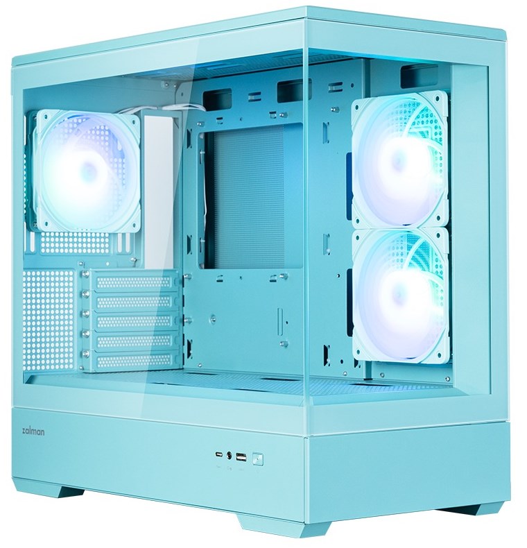 ZALMAN P30 MINT V2mATX Mini Tower PC Case, ARGB Fanx3 (GA)