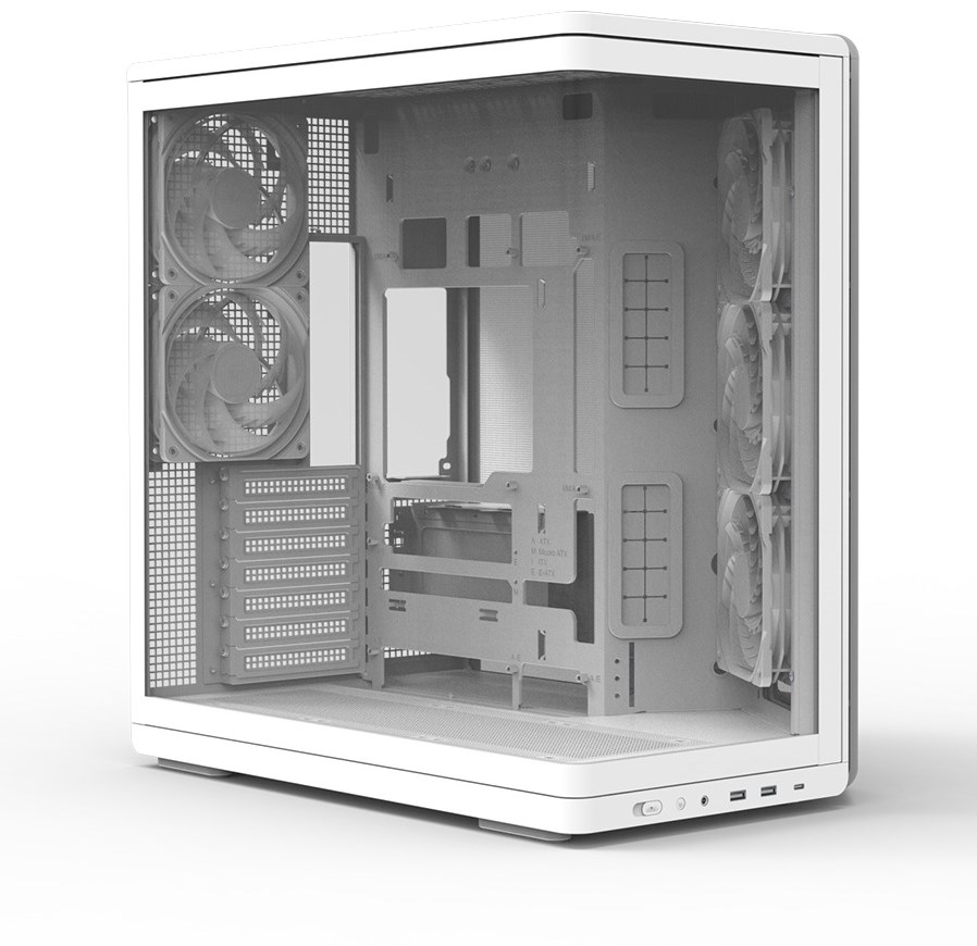 ZALMAN P60 White ATX Mid Tower PC Case, AF120RIAF120 (GA) – תמונה 7