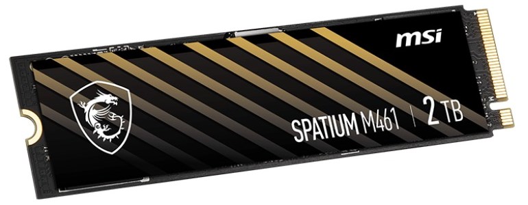 MSI SSD 2TB SPATIUM M461 PCIe 4.0 NVMe M.2 2280 – תמונה 3