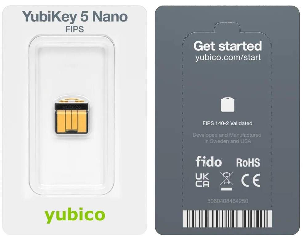 Yubico - YubiKey 5 Nano FIPS – תמונה 4