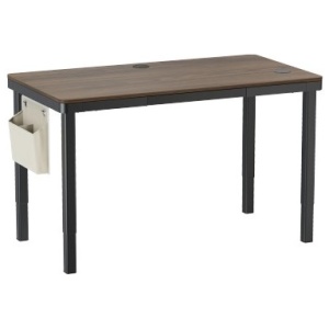 Black 160x80 Four-Leg Dual-Motor Sit-Stand Desk with Drawer & Wireless Charger