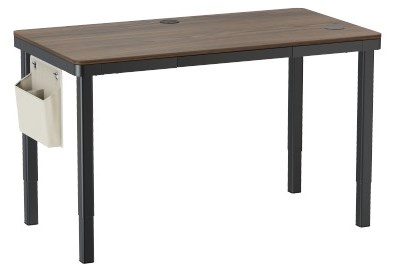 Black 160x80 Four-Leg Dual-Motor Sit-Stand Desk with Drawer & Wireless Charger