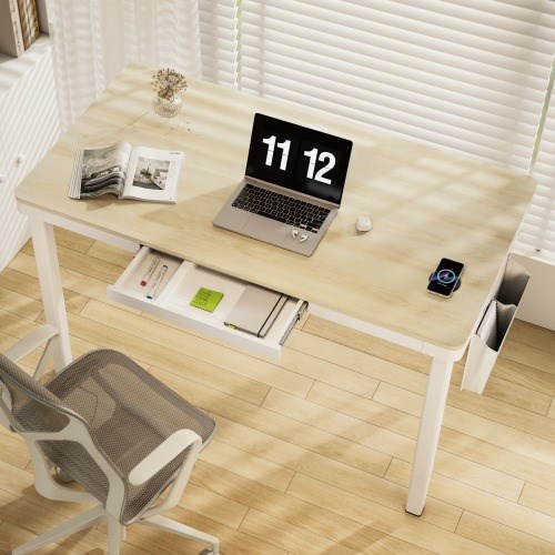 Black 160x80 Four-Leg Dual-Motor Sit-Stand Desk with Drawer & Wireless Charger – תמונה 6