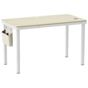 White 160x80 Four-Leg Dual-Motor Sit-Stand Desk with Drawer & Wireless Charger COPY