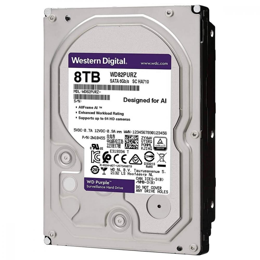 WD PURPLE 8TB 256MB SATA III 6GB/s 8002PURP – תמונה 4