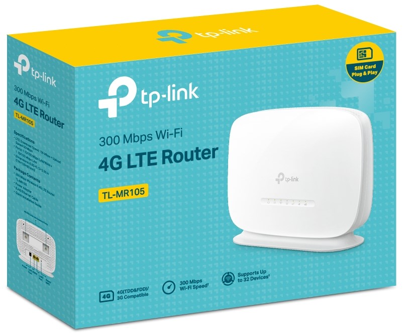 ROUTER TL-MR105 300 Mbps Wireless N 4G LTE TP-LINK – תמונה 3