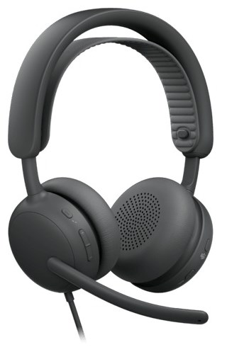 Logitech USB Headset Zone Wired 2 for Business (Teams version)-GRAPHITE – תמונה 5