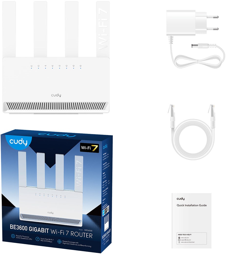 ROUTER BE3600 Gigabit Wi-Fi 7 Cudy – תמונה 3