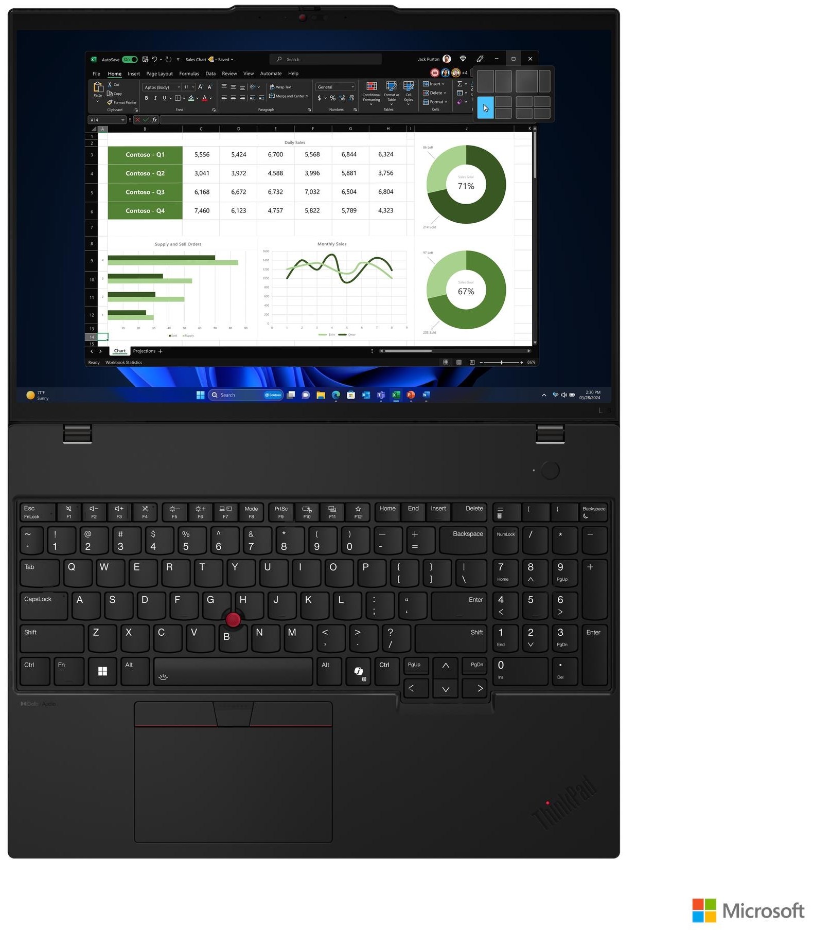 Lenovo L16 G1 16" ULTRA 7 155U/16GB/512GB SSD/WIN11PRO/3Y – תמונה 3