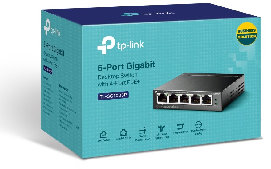 SWITCH 5-PORT GIGA WITH 4PORT POE+ 58W TP-LINK – תמונה 3