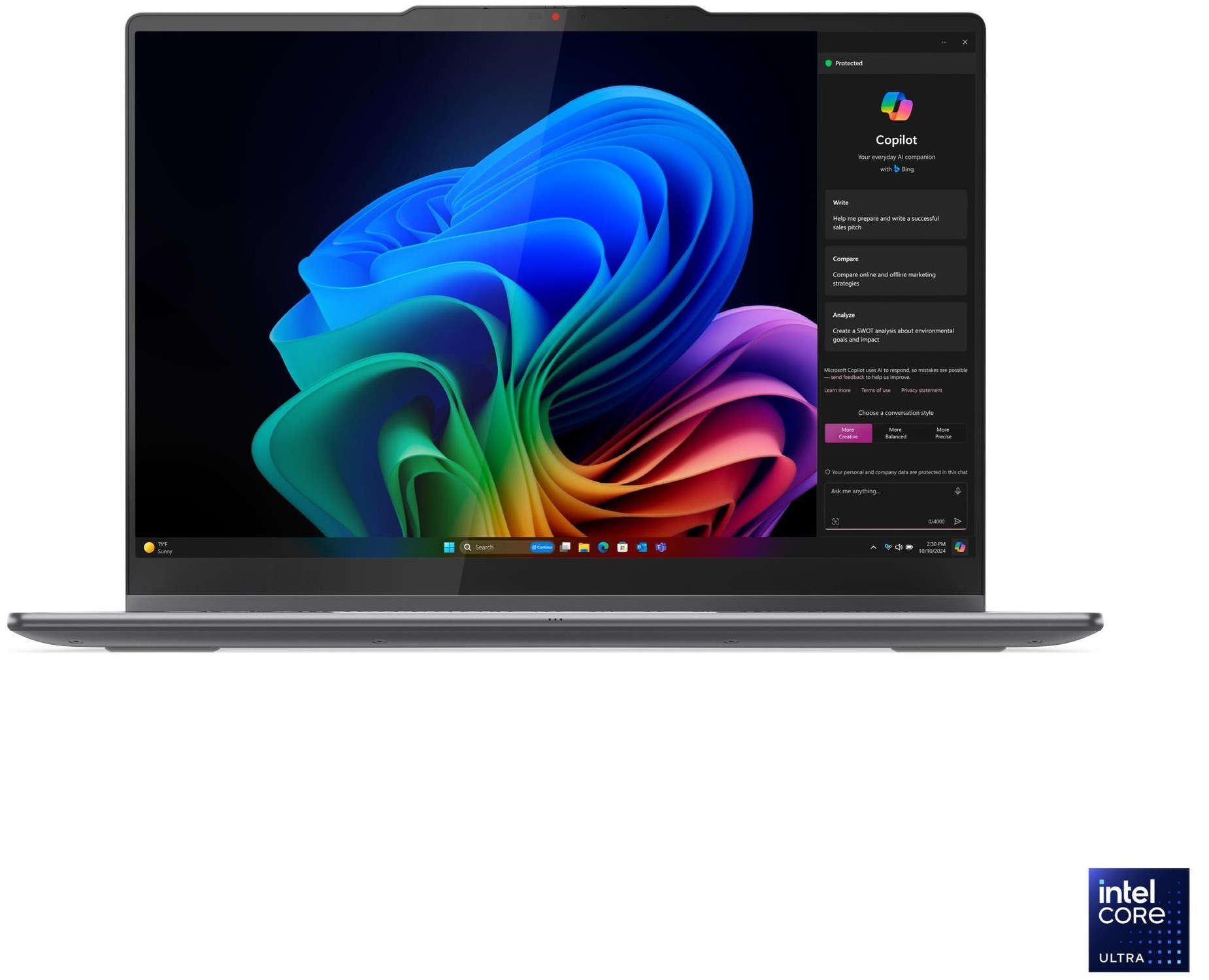 Lenovo Yoga 7 2in1 14" WUXGA Core Ultra 5-226V/16GB/512GB SSD/FD/3Y – תמונה 5
