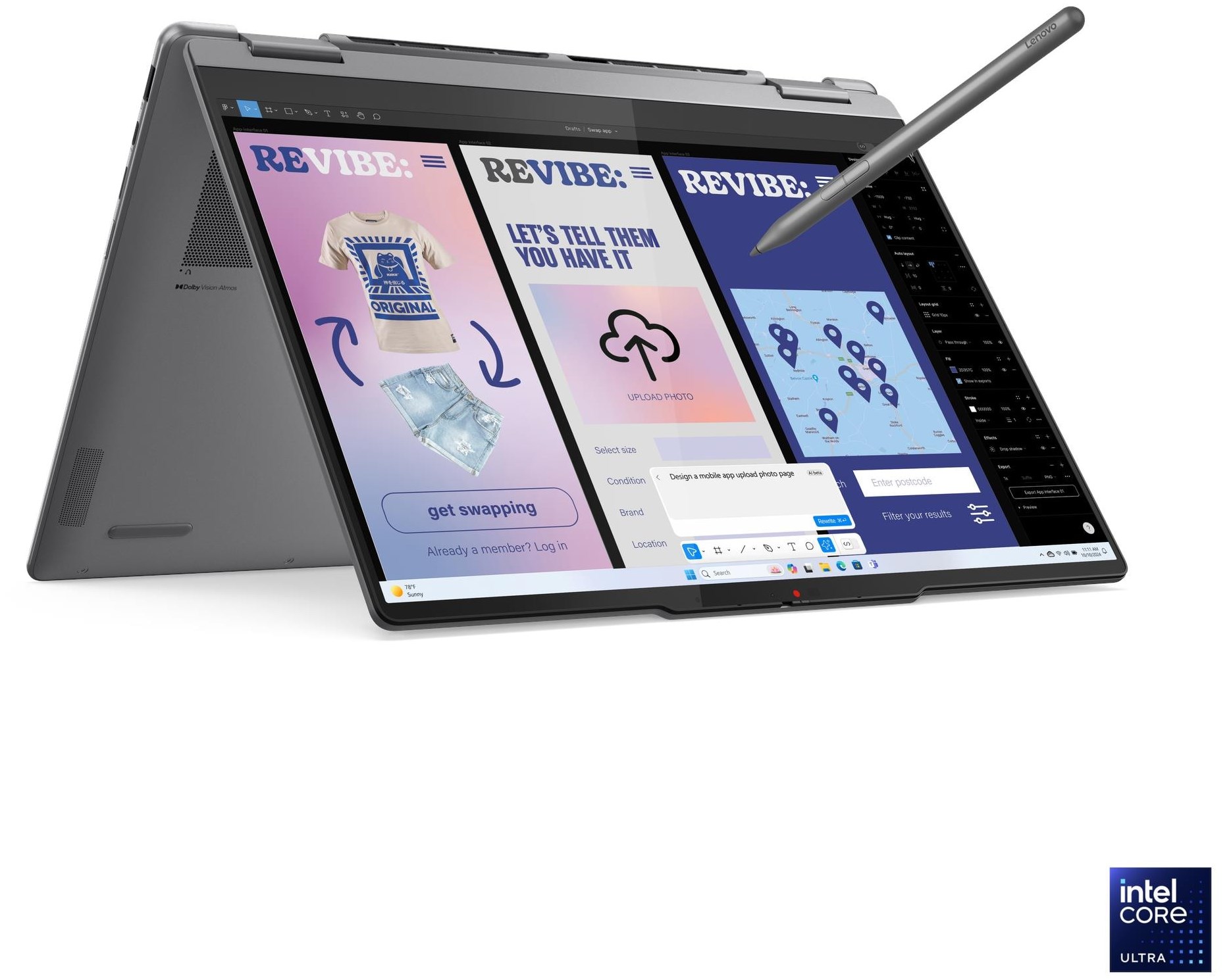 Lenovo Yoga 7 2in1 14" WUXGA Core Ultra 5-226V/16GB/512GB SSD/FD/3Y – תמונה 2