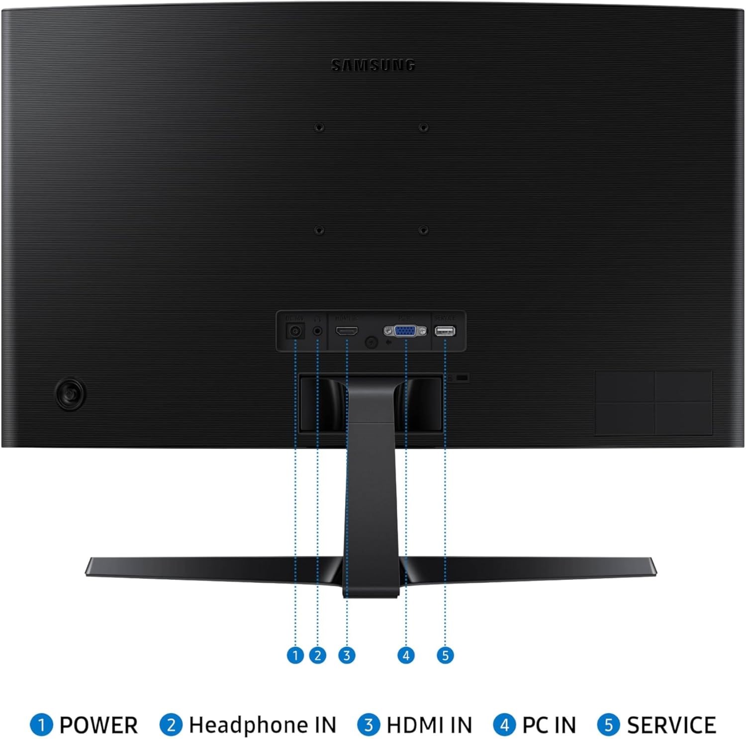 SAMSUNG 24" Essential S3 FHD Curved Gaming 100Hz/D-Sub/HDMI – תמונה 9