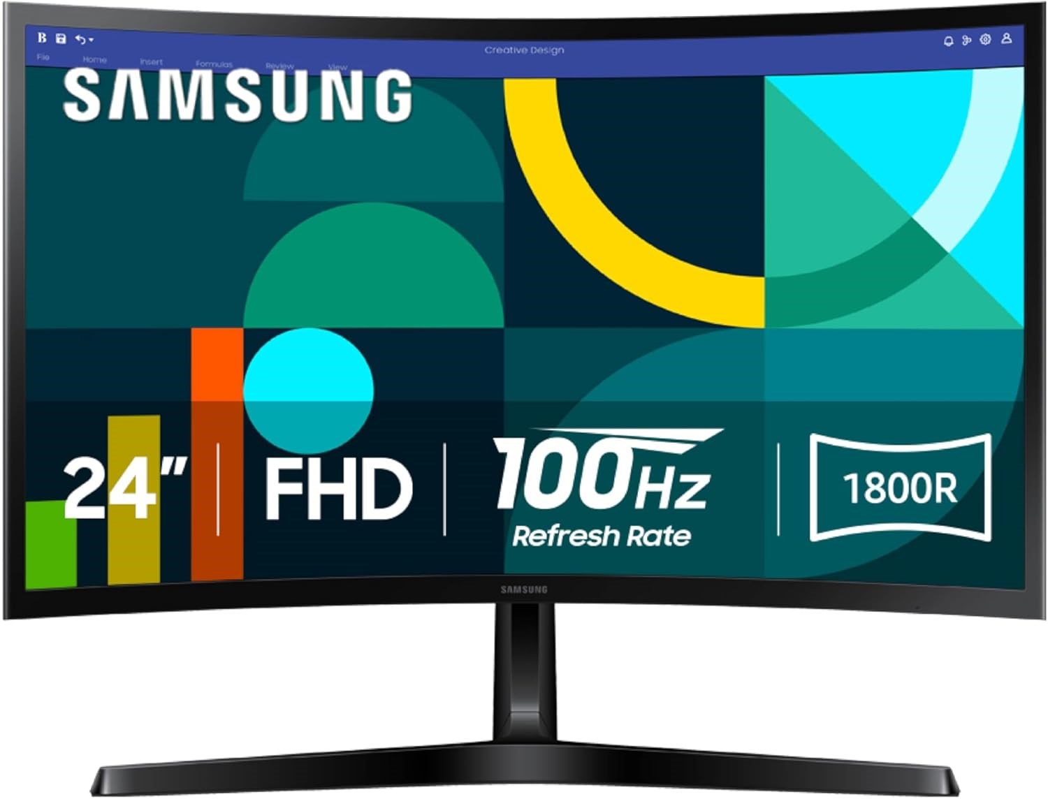 SAMSUNG 24" Essential S3 FHD Curved Gaming 100Hz/D-Sub/HDMI